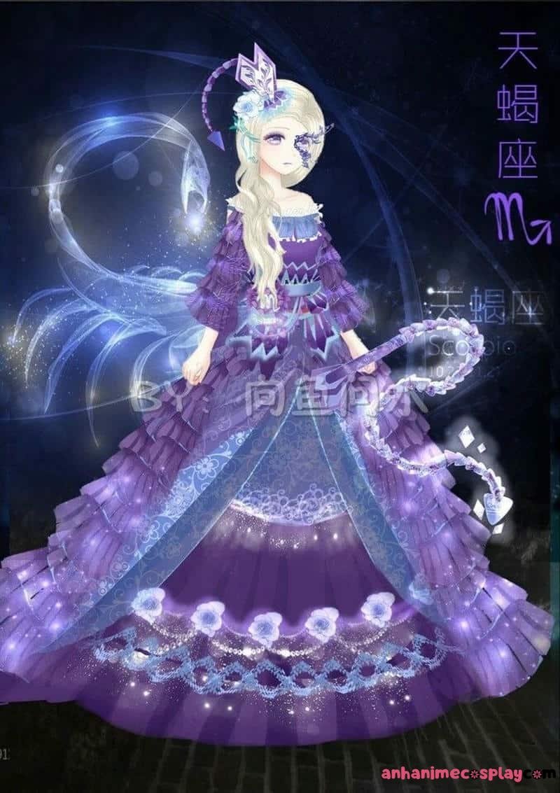 hình ảnh cung bọ cạp nữ anime xinh đẹp